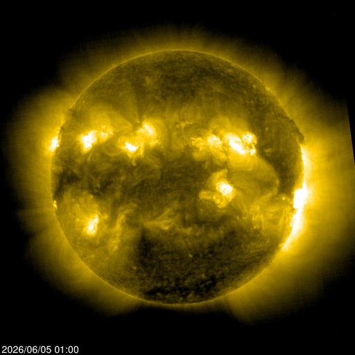SOHO EIT 284 image of the sun SOHO EIT 284 image of the sun