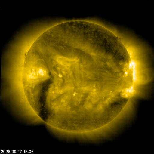 SOHO EIT 284 image of the sun SOHO EIT 284 image of the sun