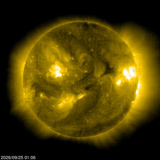 SOHO EIT 284 image of the sun SOHO EIT 284 image of the sun