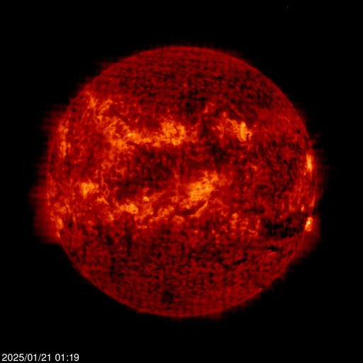 Click for time-lapse image of the sun