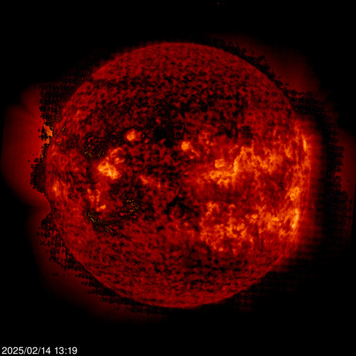 Click for time-lapse image of the sun