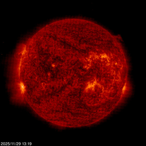 Click for time-lapse image of the sun