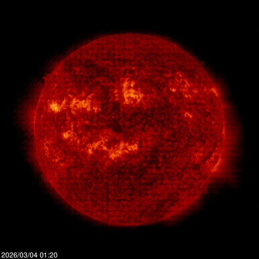 Click for time-lapse image of the sun