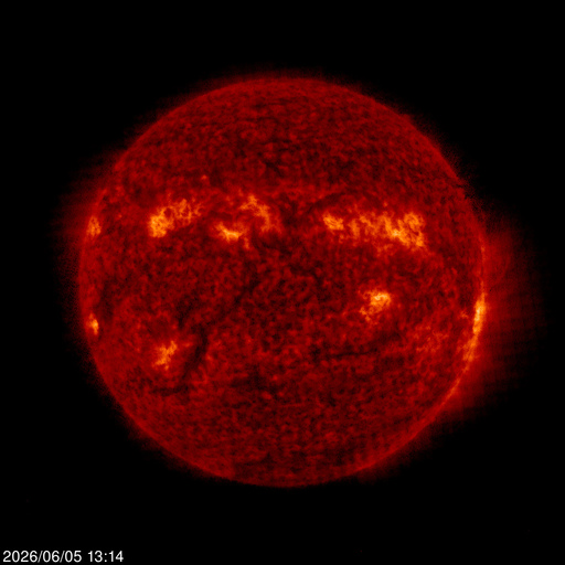Click for time-lapse image of the sun
