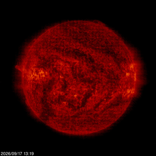 Click for time-lapse image of the sun