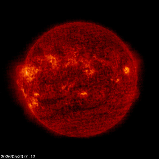Click for time-lapse image of the sun Click for time-lapse image of the sun