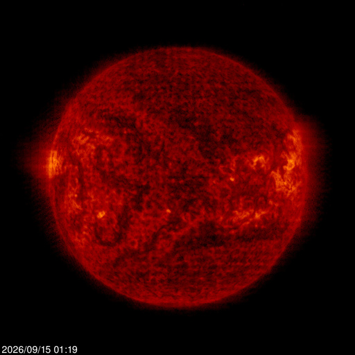 Click for time-lapse image of the sun
