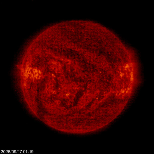 Click for time-lapse image of the sun