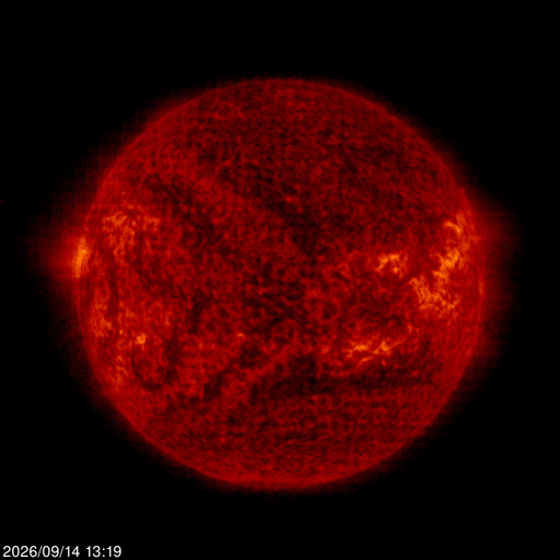 Click for time-lapse image of the sun