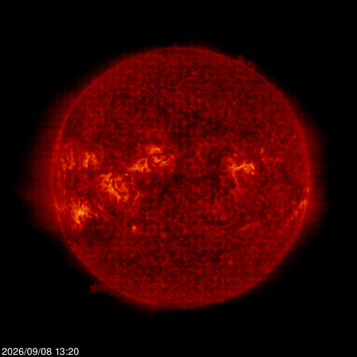 Click for time-lapse image of the sun