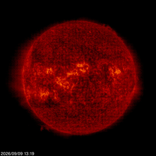 Click for time-lapse image of the sun Click for time-lapse image of the sun