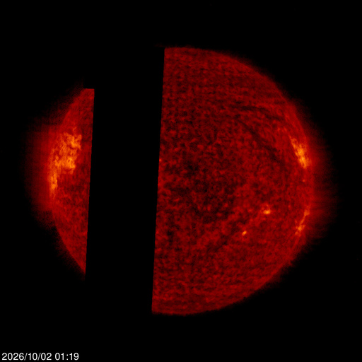 Click for time-lapse image of the sun