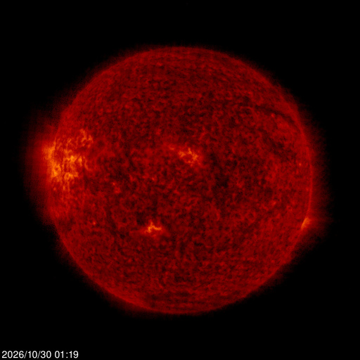 Click for time-lapse image of the sun