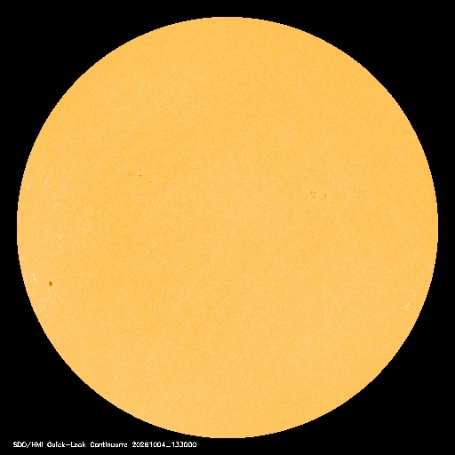 SDO · HMI Continuum — Visible photosphere & sunspots