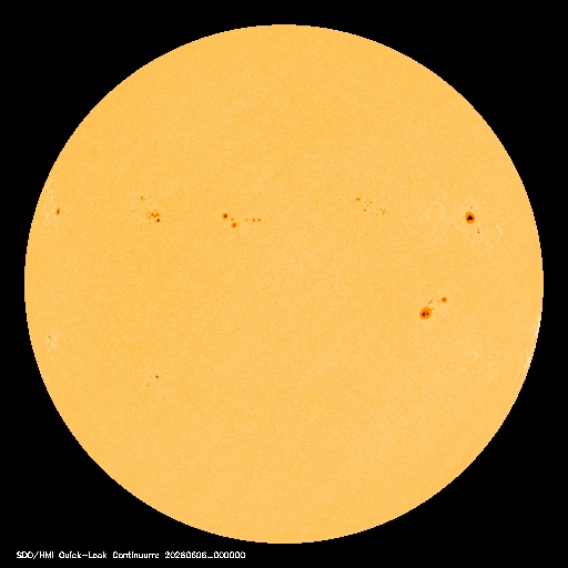 SDO · HMI Continuum — Visible photosphere & sunspots