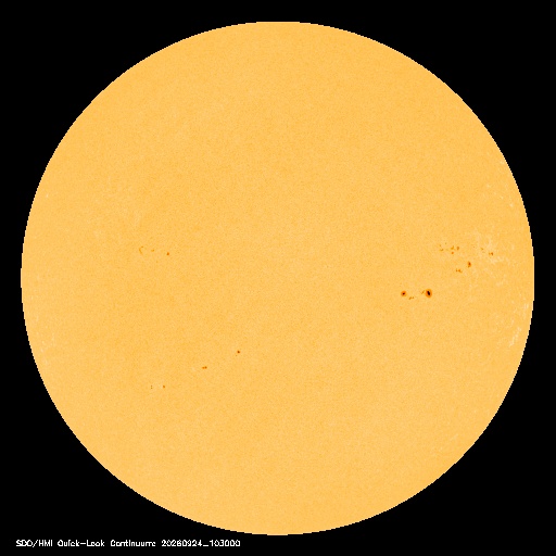 SDO · HMI Continuum — Visible photosphere & sunspots