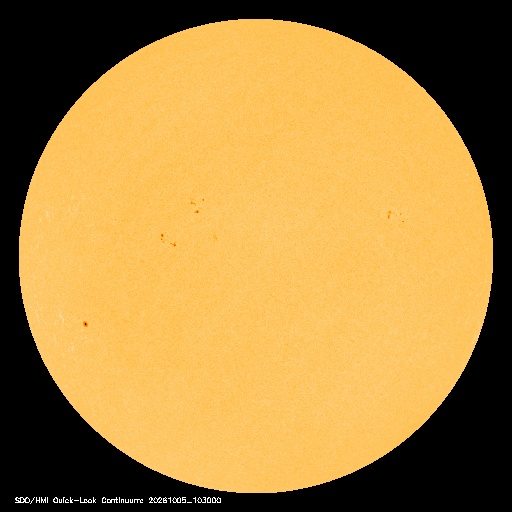 SDO · HMI Continuum — Visible photosphere & sunspots