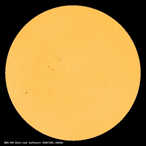 SDO · HMI Continuum — Visible photosphere & sunspots