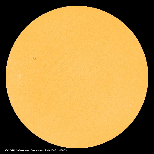 SDO · HMI Continuum — Visible photosphere & sunspots