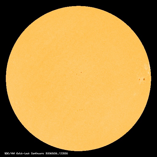 SDO · HMI Continuum — Visible photosphere & sunspots