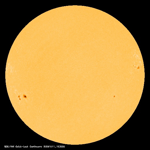 SDO · HMI Continuum — Visible photosphere & sunspots
