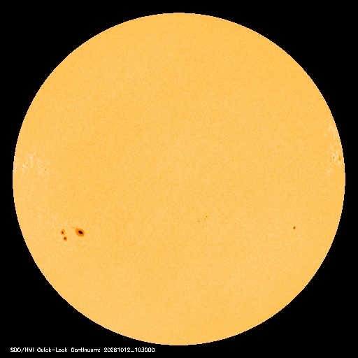 SDO · HMI Continuum — Visible photosphere & sunspots