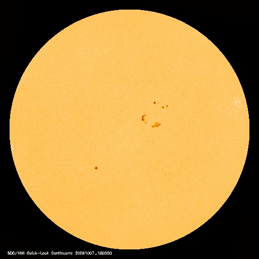 SDO · HMI Continuum — Visible photosphere & sunspots