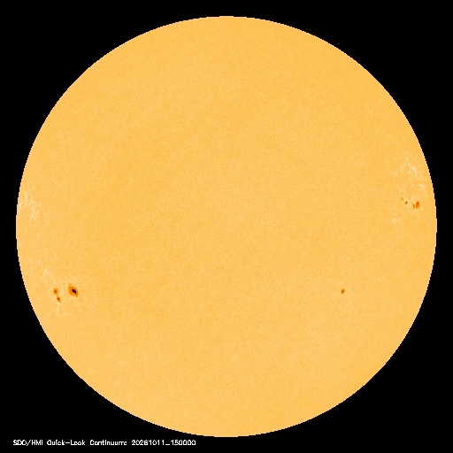 SDO · HMI Continuum — Visible photosphere & sunspots