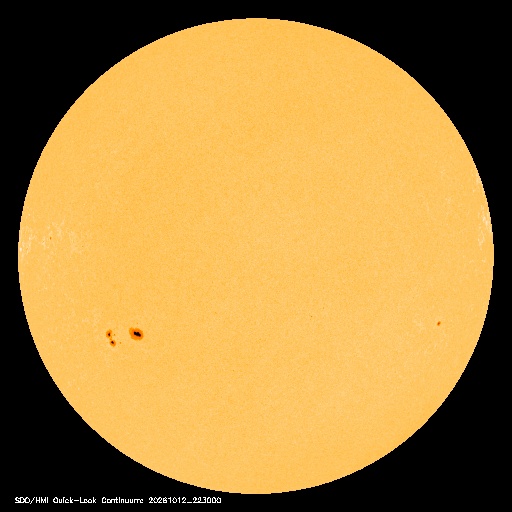 SDO · HMI Continuum — Visible photosphere & sunspots
