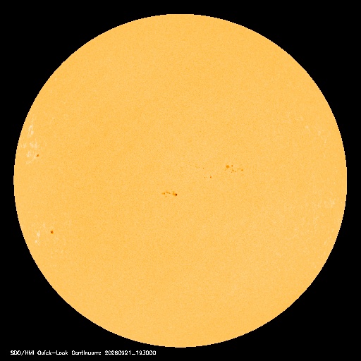 SDO · HMI Continuum — Visible photosphere & sunspots