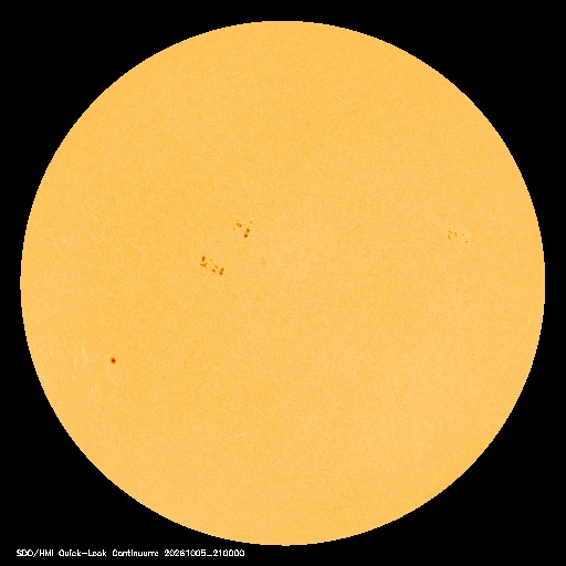 SDO · HMI Continuum — Visible photosphere & sunspots