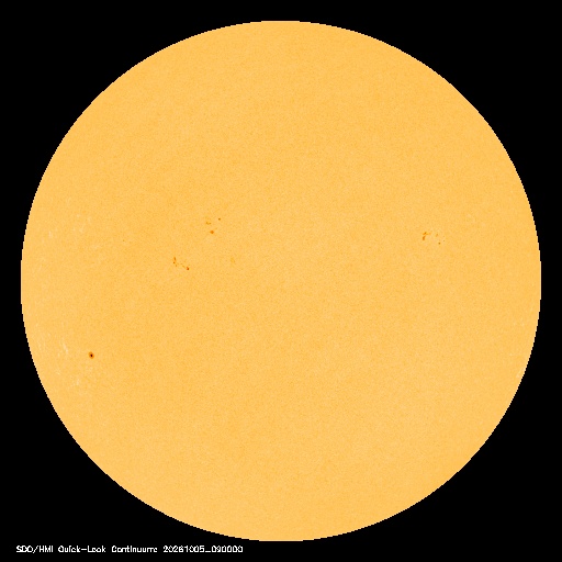 SDO · HMI Continuum — Visible photosphere & sunspots