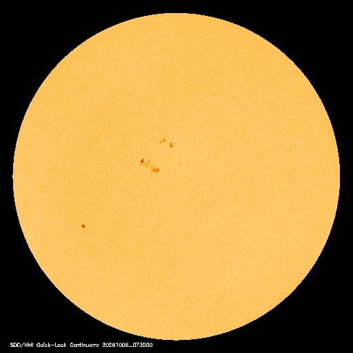 SDO · HMI Continuum — Visible photosphere & sunspots