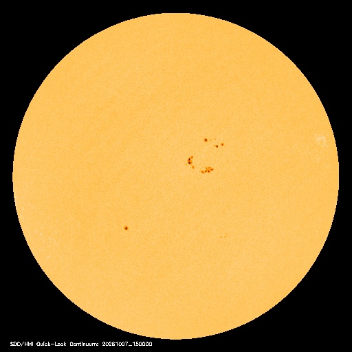 SDO · HMI Continuum — Visible photosphere & sunspots