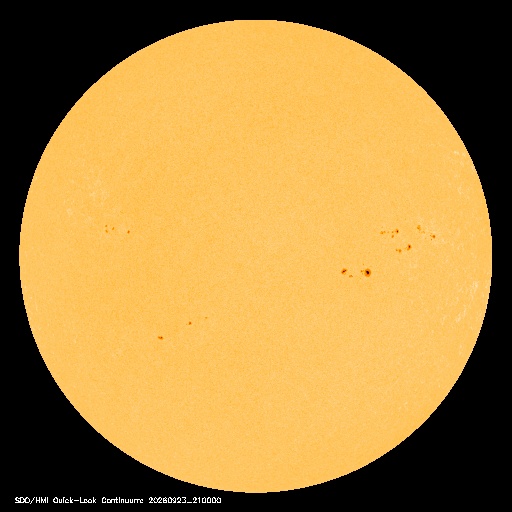 SDO · HMI Continuum — Visible photosphere & sunspots