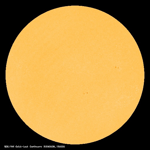 SDO · HMI Continuum — Visible photosphere & sunspots