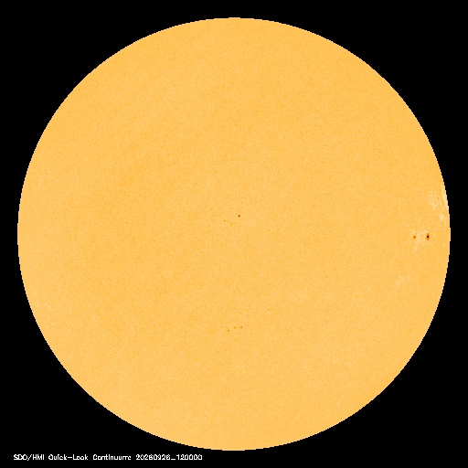 SDO · HMI Continuum — Visible photosphere & sunspots