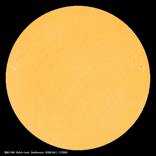 SDO · HMI Continuum — Visible photosphere & sunspots