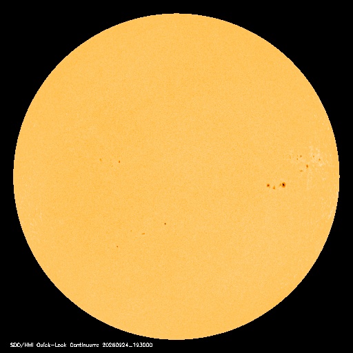 SDO · HMI Continuum — Visible photosphere & sunspots