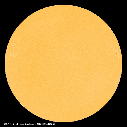 SDO · HMI Continuum — Visible photosphere & sunspots