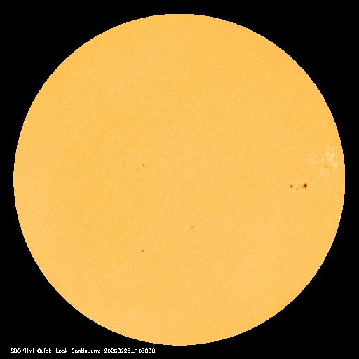 SDO · HMI Continuum — Visible photosphere & sunspots