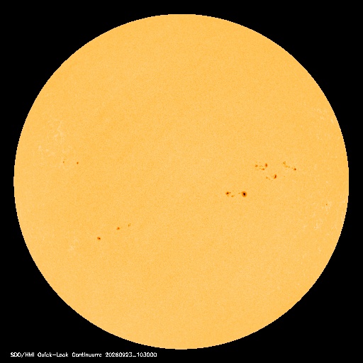 SDO · HMI Continuum — Visible photosphere & sunspots
