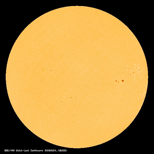 SDO · HMI Continuum — Visible photosphere & sunspots