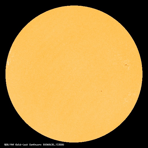 SDO · HMI Continuum — Visible photosphere & sunspots