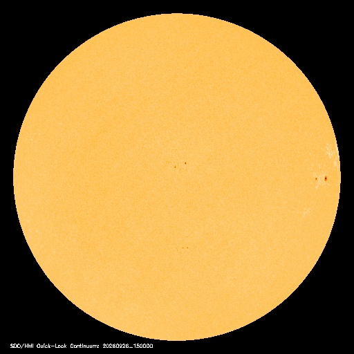 SDO · HMI Continuum — Visible photosphere & sunspots