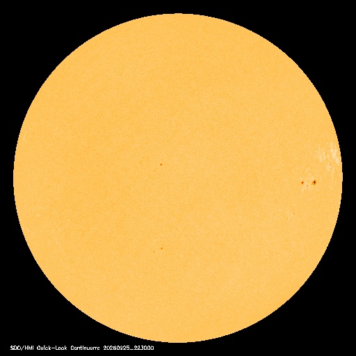 SDO · HMI Continuum — Visible photosphere & sunspots