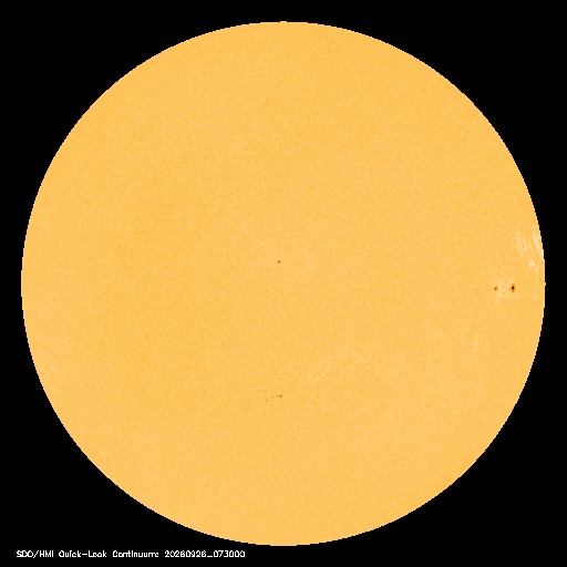 SDO · HMI Continuum — Visible photosphere & sunspots