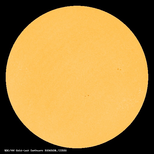 SDO · HMI Continuum — Visible photosphere & sunspots