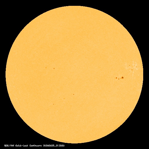 SDO · HMI Continuum — Visible photosphere & sunspots