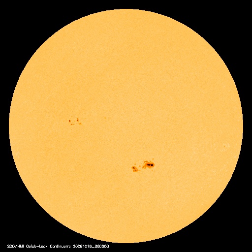 SDO · HMI Continuum — Visible photosphere & sunspots